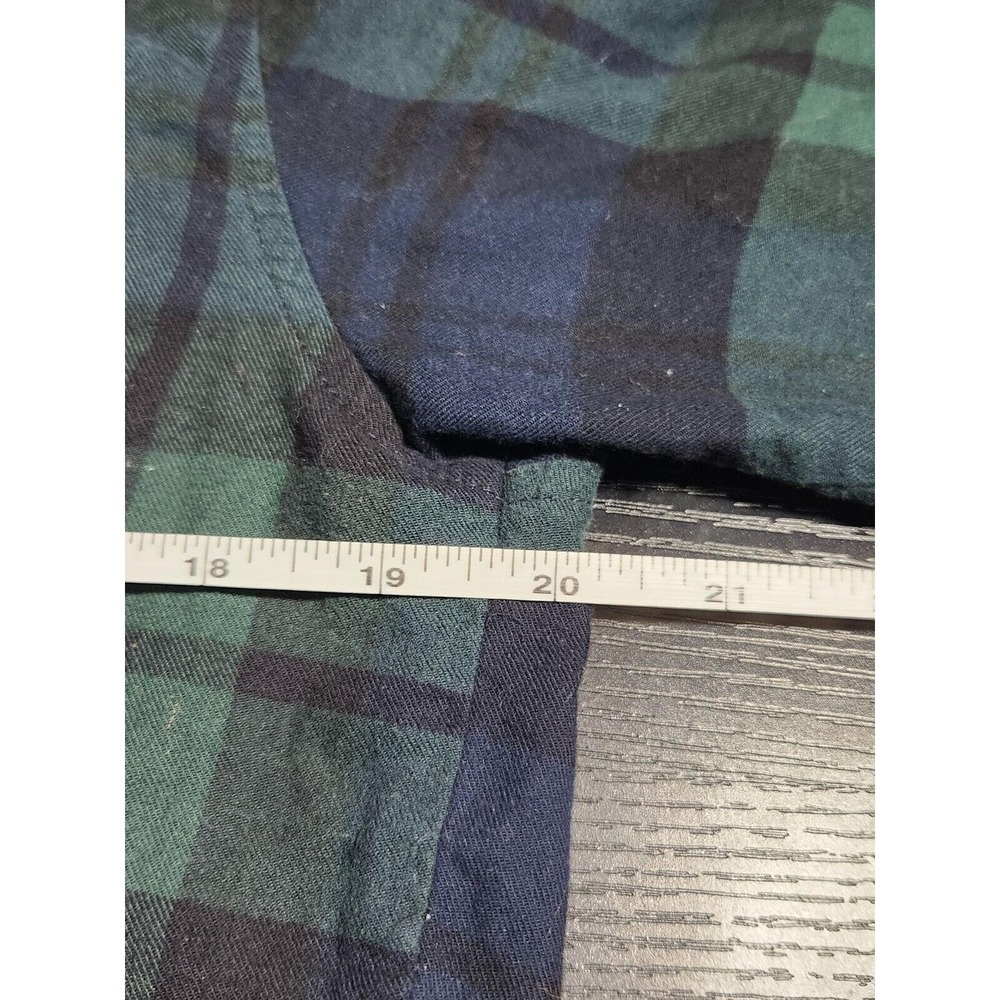 Polo Ralph Lauren Sleepwear‎ shirt Button down green blue plaid size M medium - Picture 6 of 8